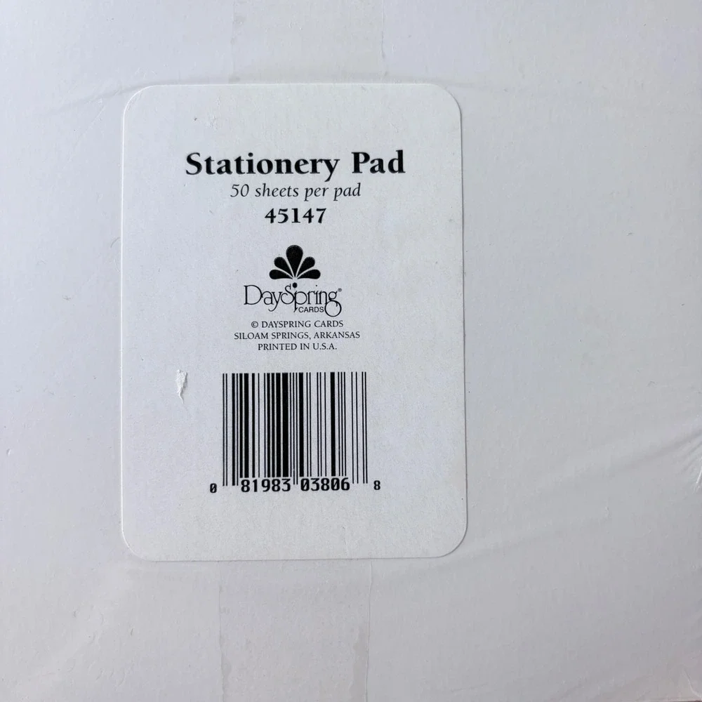 Vintage Hallmark USPS Love Stamp Memo Pad DaySpring Floral Stationery Bundle 3pc